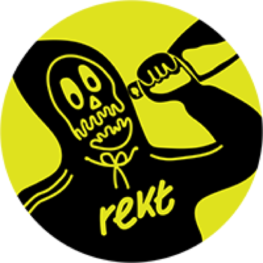 Rekt (REKT) meme coin logo on Ethereum