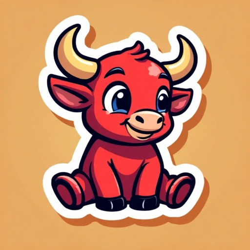 Baby Bull ANSEM (BabyBull) meme coin logo on Robinhood Chain