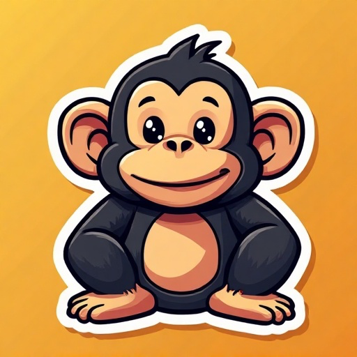 laugh now but one day we'll be in charge (MONKEY) meme coin logo on Robinhood Chain