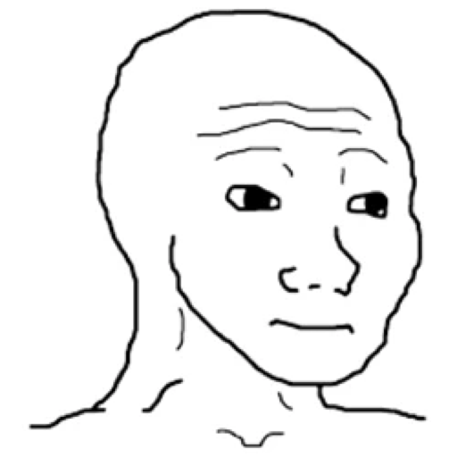 Wojak (WOJAK) meme coin logo on Robinhood Chain