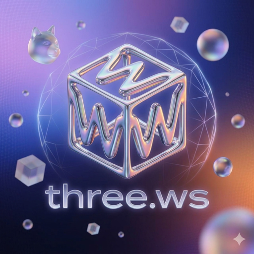 three.ws (three) meme coin logo on Solana