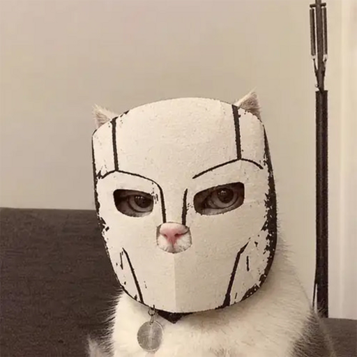 Mask Cat (MASKCAT) meme coin logo on Solana